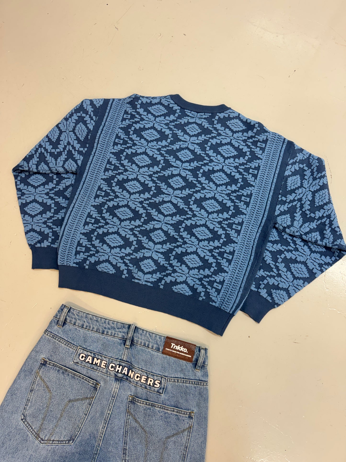 ATLAS JACQUARD KNIT SWEATER