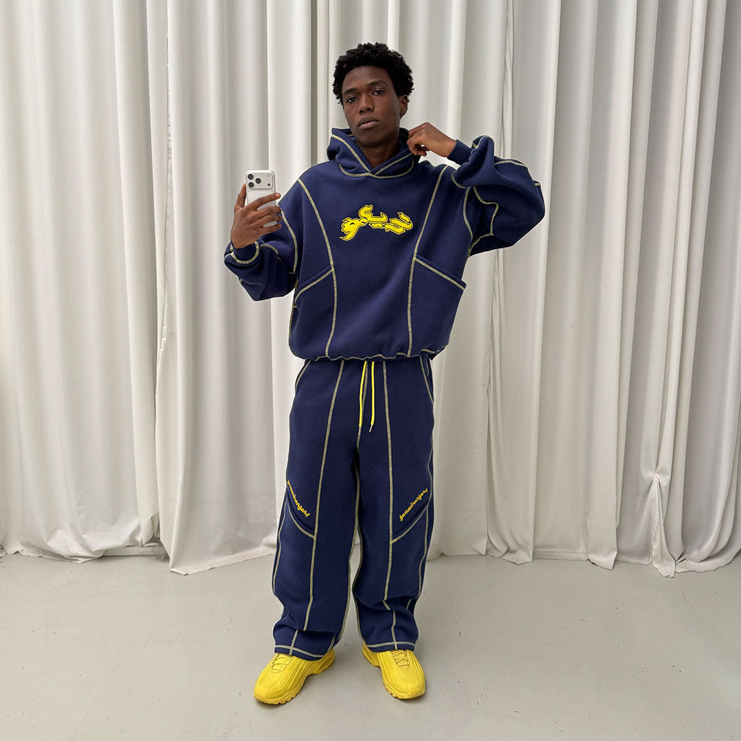 NAVY OUTLINE HOODIE