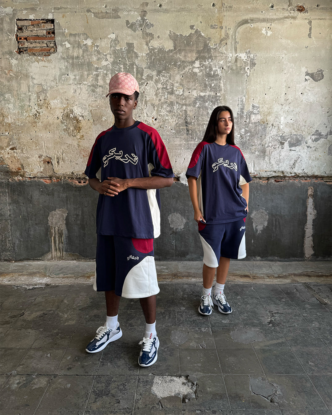 ARABIC LOGO SHORTS