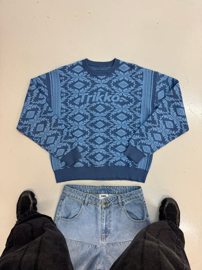 ATLAS JACQUARD KNIT SWEATER