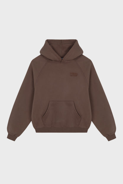 DARK BROWN CORE HOODIE