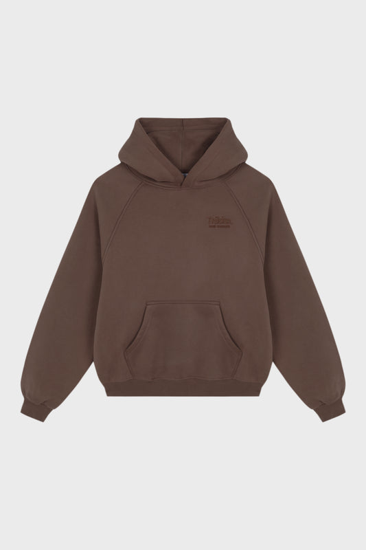 DARK BROWN CORE HOODIE