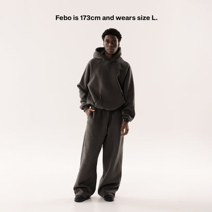 STONE GREY CORE HOODIE