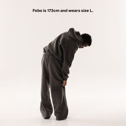 STONE GREY CORE HOODIE