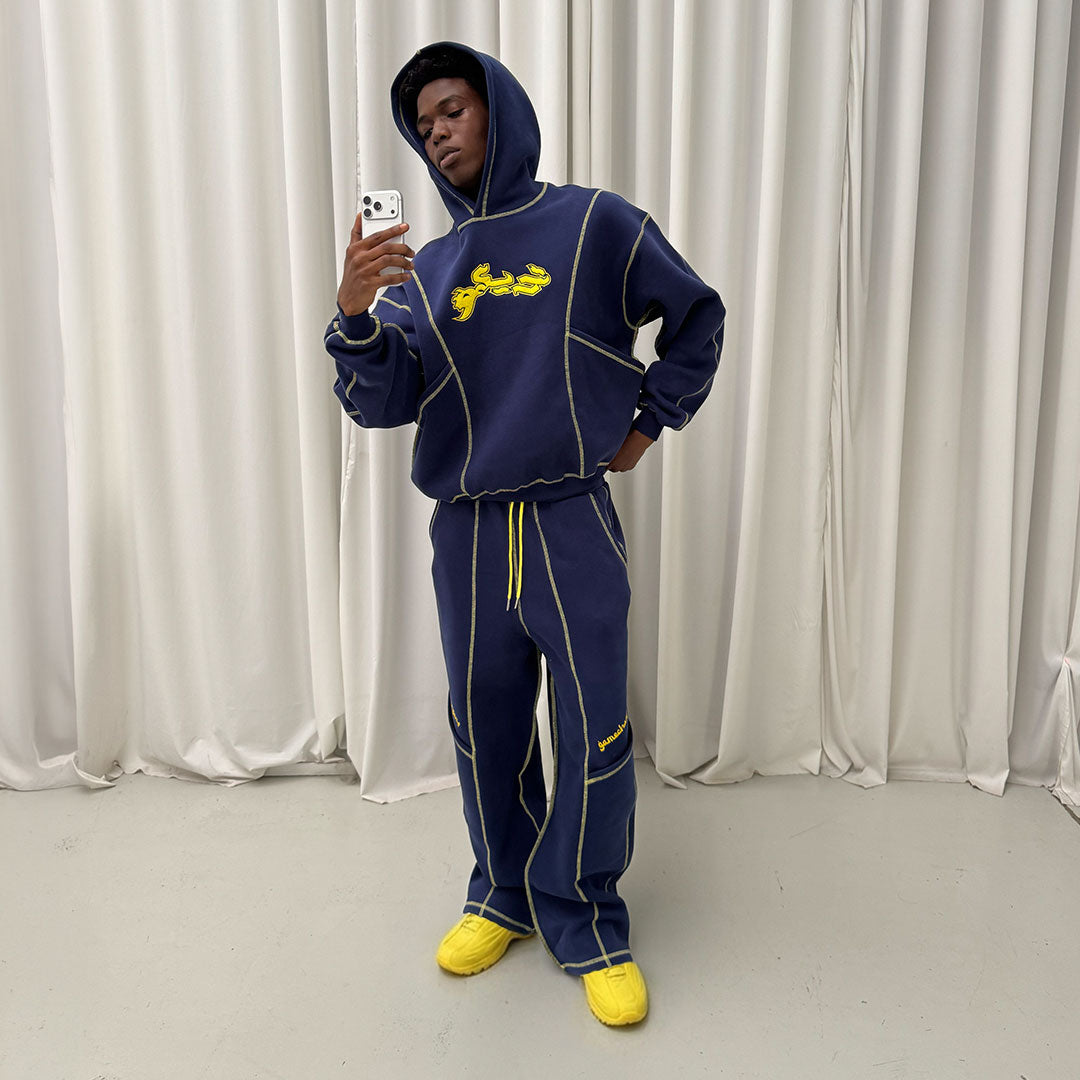 NAVY OUTLINE HOODIE