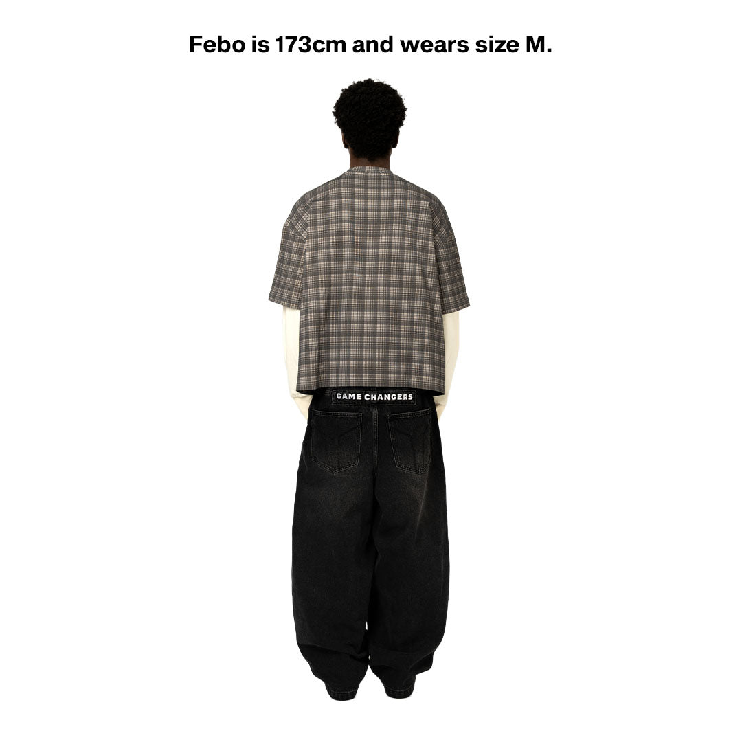 ASH PLAID 2 LAYER LS